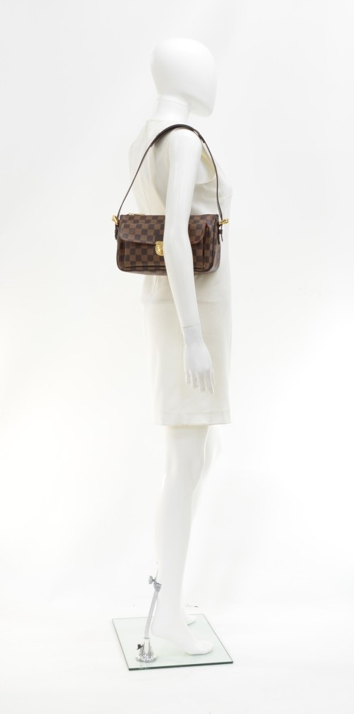 Louis Vuitton Damier Ebene Canvas Leather Ravello GM Shoulder Bag at  1stDibs