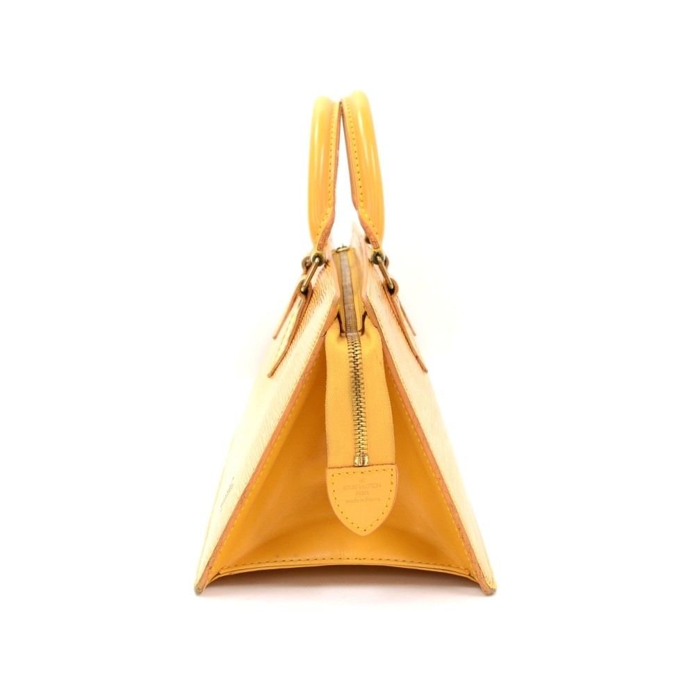 Louis Vuitton Sac Triangle Epi Leather Genuine Leather Handbag Yellow  ref.722770 - Joli Closet