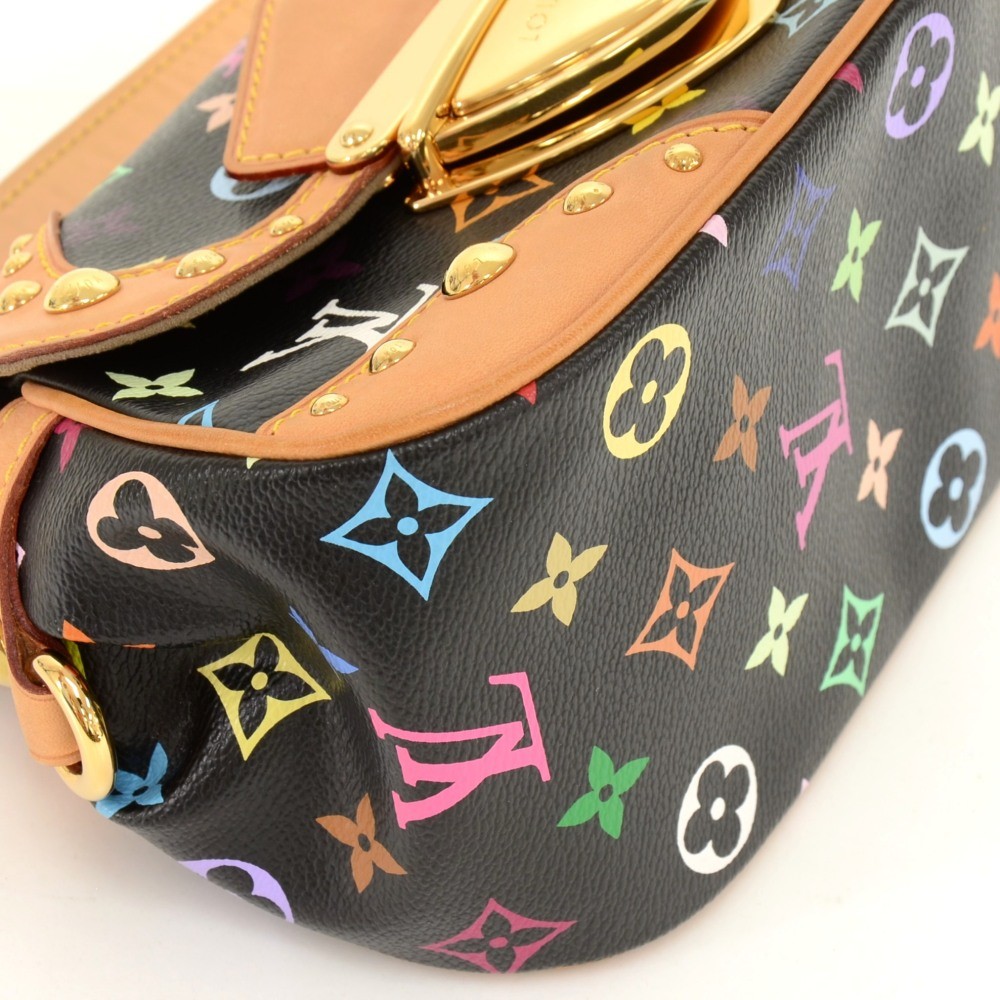 LOUIS VUITTON Multicolor Marilyn Black Monogram Hand Bag , Limited Edition  at 1stDibs