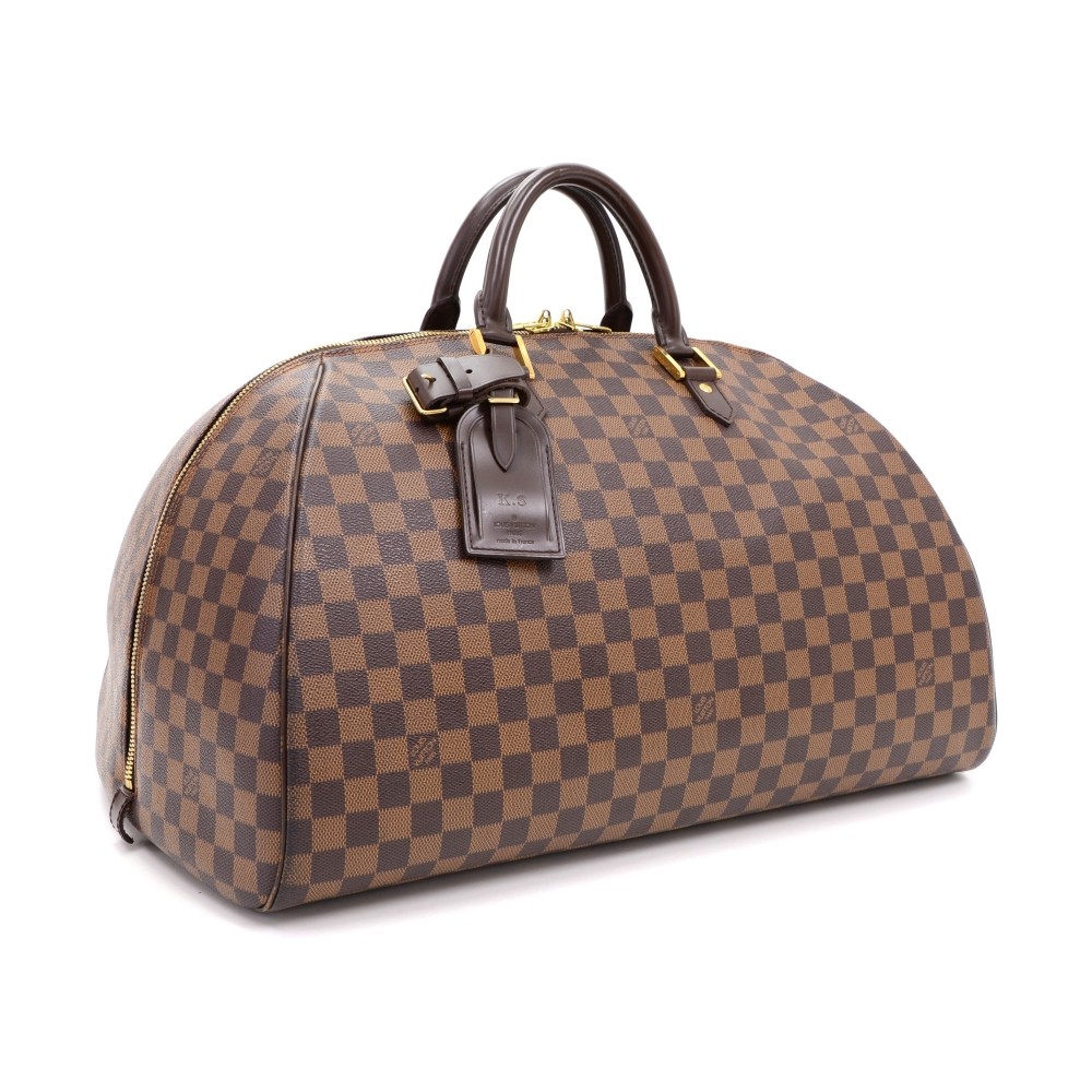 Brown Louis Vuitton Damier Ebene Ribera GM Travel Bag – Designer Revival