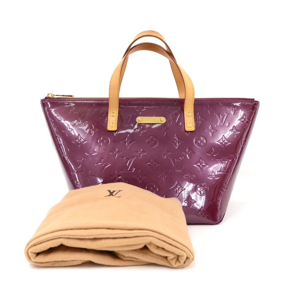 Louis Vuitton Purple Monogram Vernis Bellevue GM Leather ref