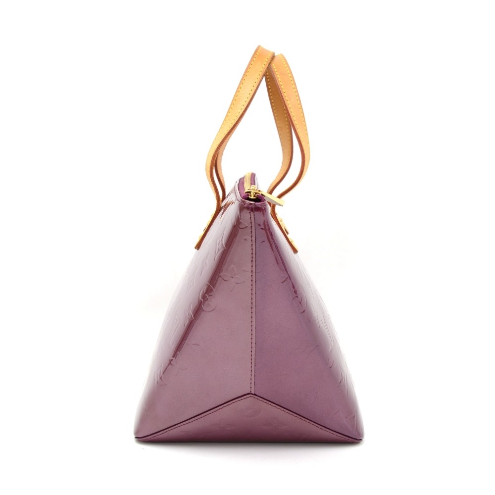 Louis Vuitton Bellevue Pm Purple Patent Leather Shoulder Bag (Pre-Owne
