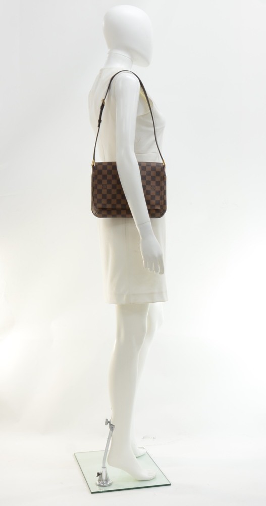 Louis Vuitton Damier Ebene Musette Tango Long Strap Used – luxuryforlessjpn