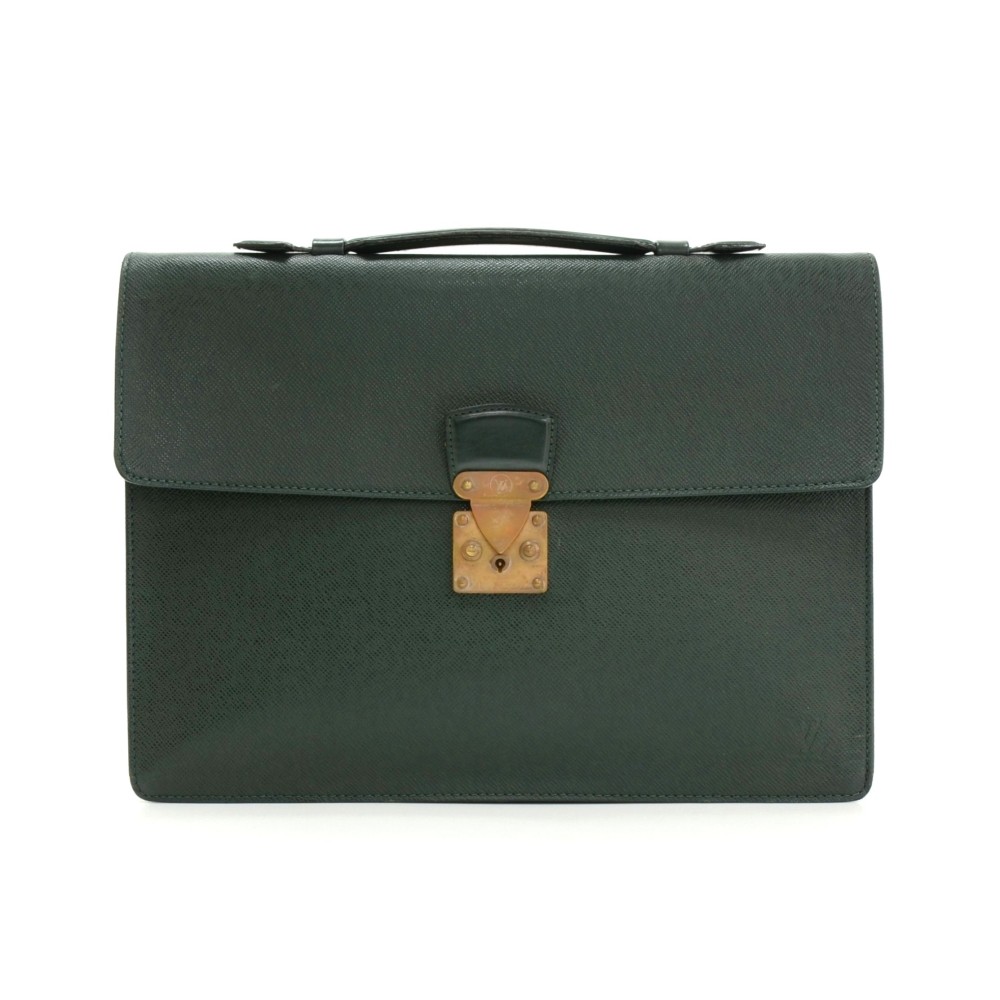 Louis Vuitton Green Taiga Kourad Clutch Bag M30194 - YI00083 