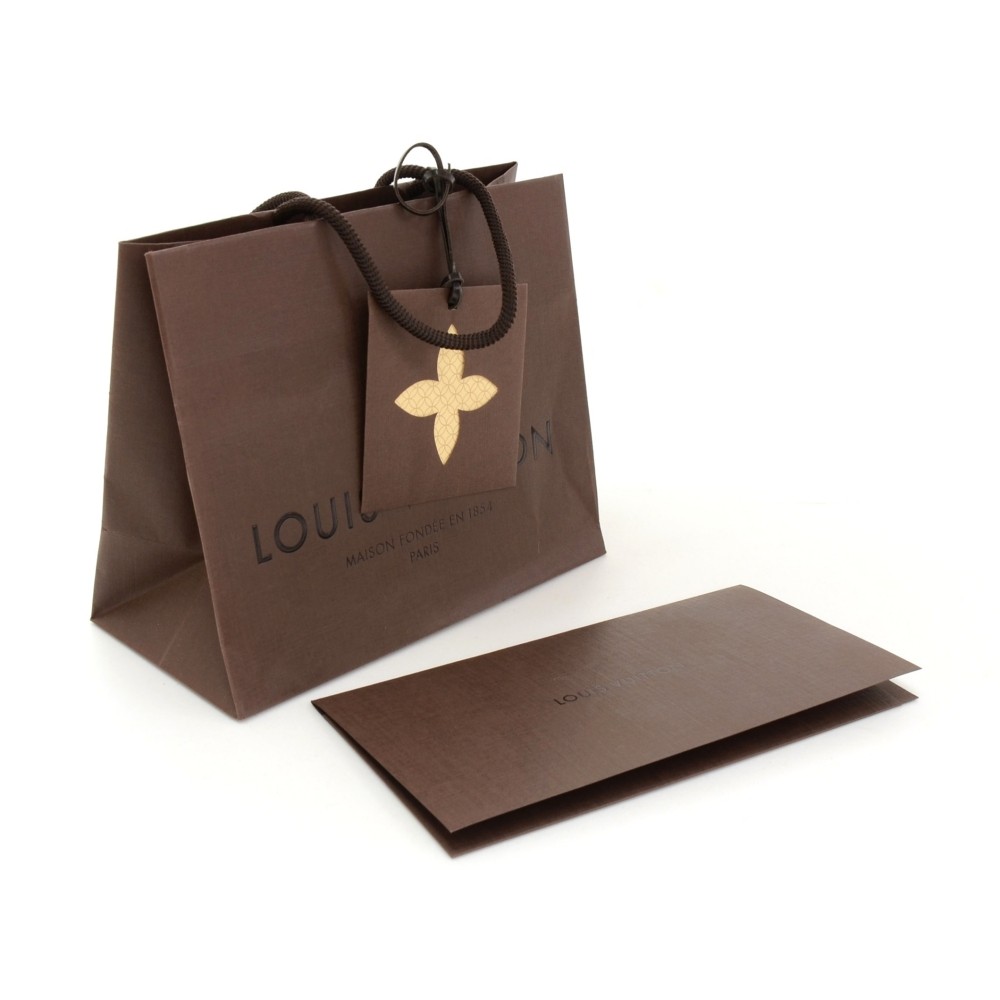 Louis Vuitton Brown Paper Shopping Bag