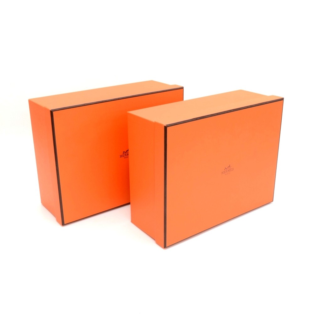 HERMES Orange Empty Small Rectangular Box (13.75 x 8.5 x 1.5)