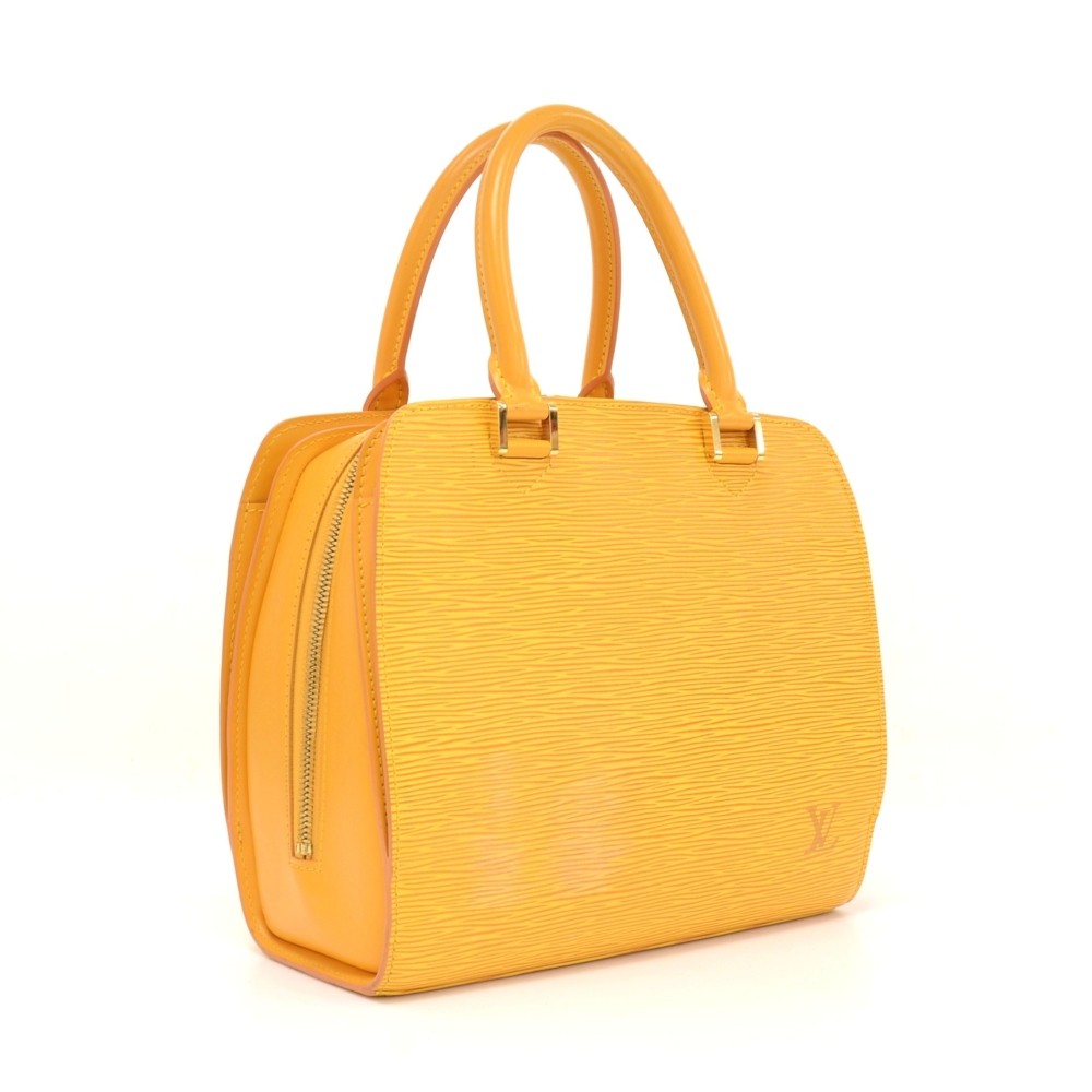 Louis Vuitton // Pont Neuf Epi Leather PM Handbag // Yellow // Pre