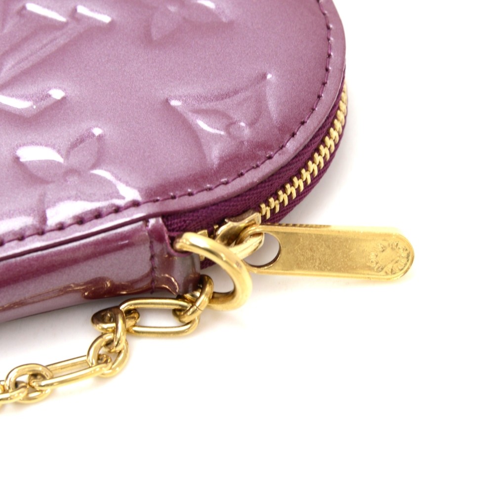 Louis Vuitton Violet Monogram Vernis Heart Coin Purse – The Closet