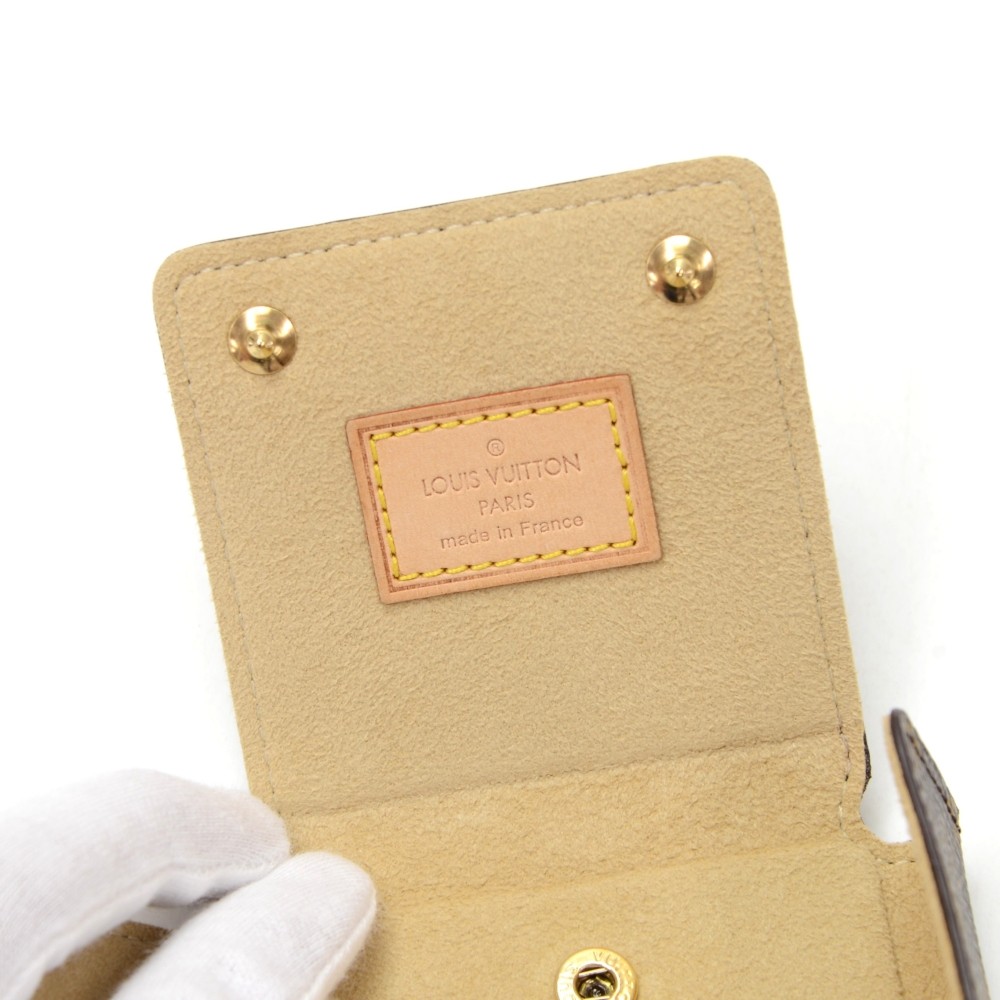 Louis Vuitton Folding Jewelry Case Monogram Canvas Brown 6199373
