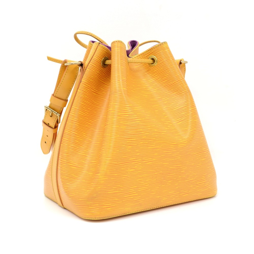 Noe Louis Vuitton Noé GM vintage bag in orange-yellow epi leather  ref.717976 - Joli Closet
