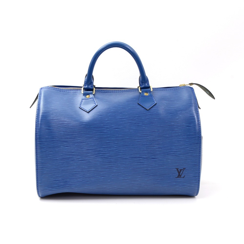 Louis Vuitton Vintage - Epi Speedy 30 Bag - Blue - Leather Handbag