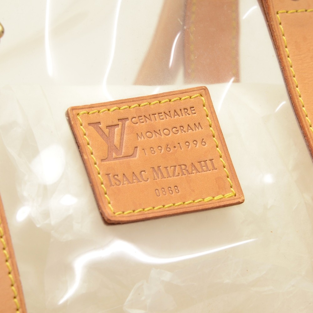 Louis Vuitton Centenaire Sac Isaac Mizrahi Clear Leather Vinyl ref