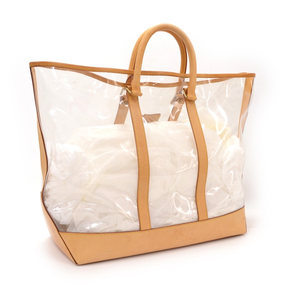 Authentic Louis Vuitton Fondation Exclusive Shoulder Tote Bag Canvas White  3851C