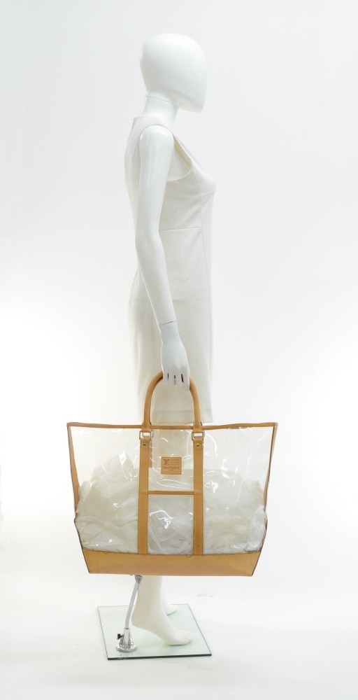 Louis Vuitton, Bags, Louis Vuitton Bag Isaac Mizrahi X Leather Ln4 Clear Vinyl  Tote