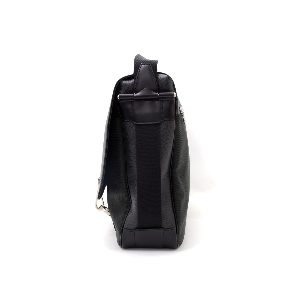 Authenticated Used Louis Vuitton Second Bag Veraia Black Ardoise