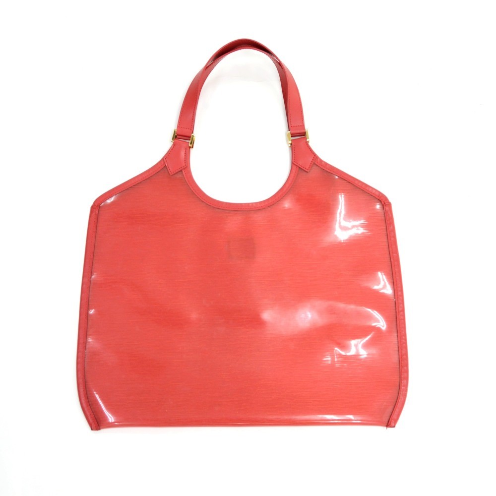 Louis Vuitton Plage Lagoon GM Red Vinyl Epi, Brown Louis Vuitton Monogram Keepall  60 Travel Bag