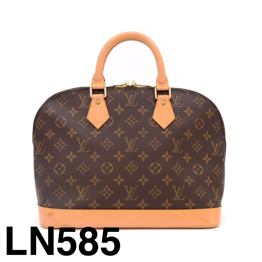 Authentic Louis Vuitton Monogram Alma Into Hand Bag Purse M41780