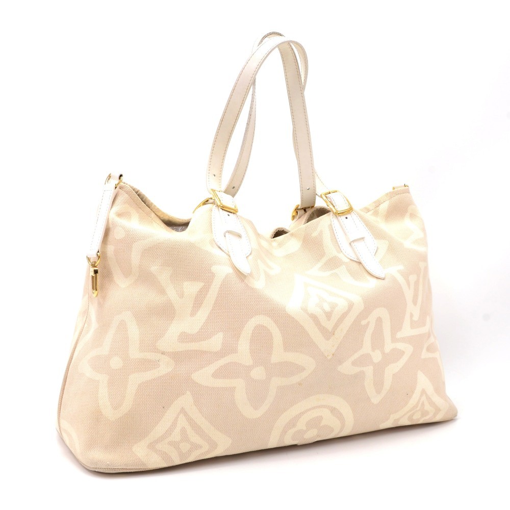 Louis Vuitton Louis Vuitton Tahitienne Cabas GM White Leather x Baby