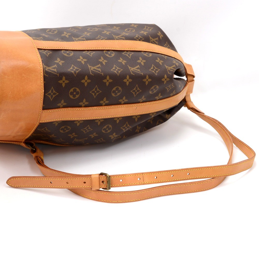 Louis Vuitton Monogram Randonnee GM Drawstring Sling Backpack Hobo 1015lv37  at 1stDibs