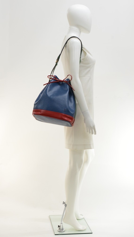 Lot - Louis Vuitton Noe Tricolor Shoulder Bag, 1993, in blue Epi leather