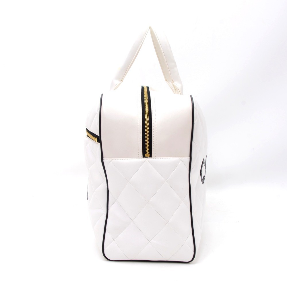 Used] CHANEL Matrasse Mademoiselle Vintage Processed Leather Boring Bag  Shoulder Bag Leather Ladies White ref.422571 - Joli Closet
