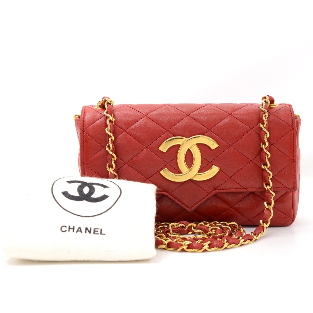 Big red chanel bag shop