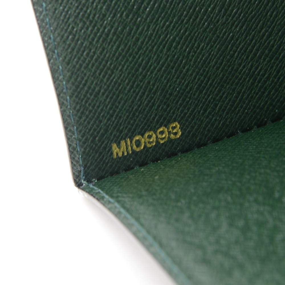 Louis Vuitton Vintage Green Taiga Leather Card Case – Oliver Jewellery