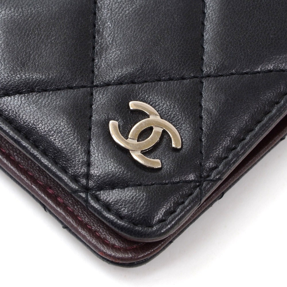 CHANEL Caviar Chain One Shoulder Bag Black Quilted Leather Zipper
