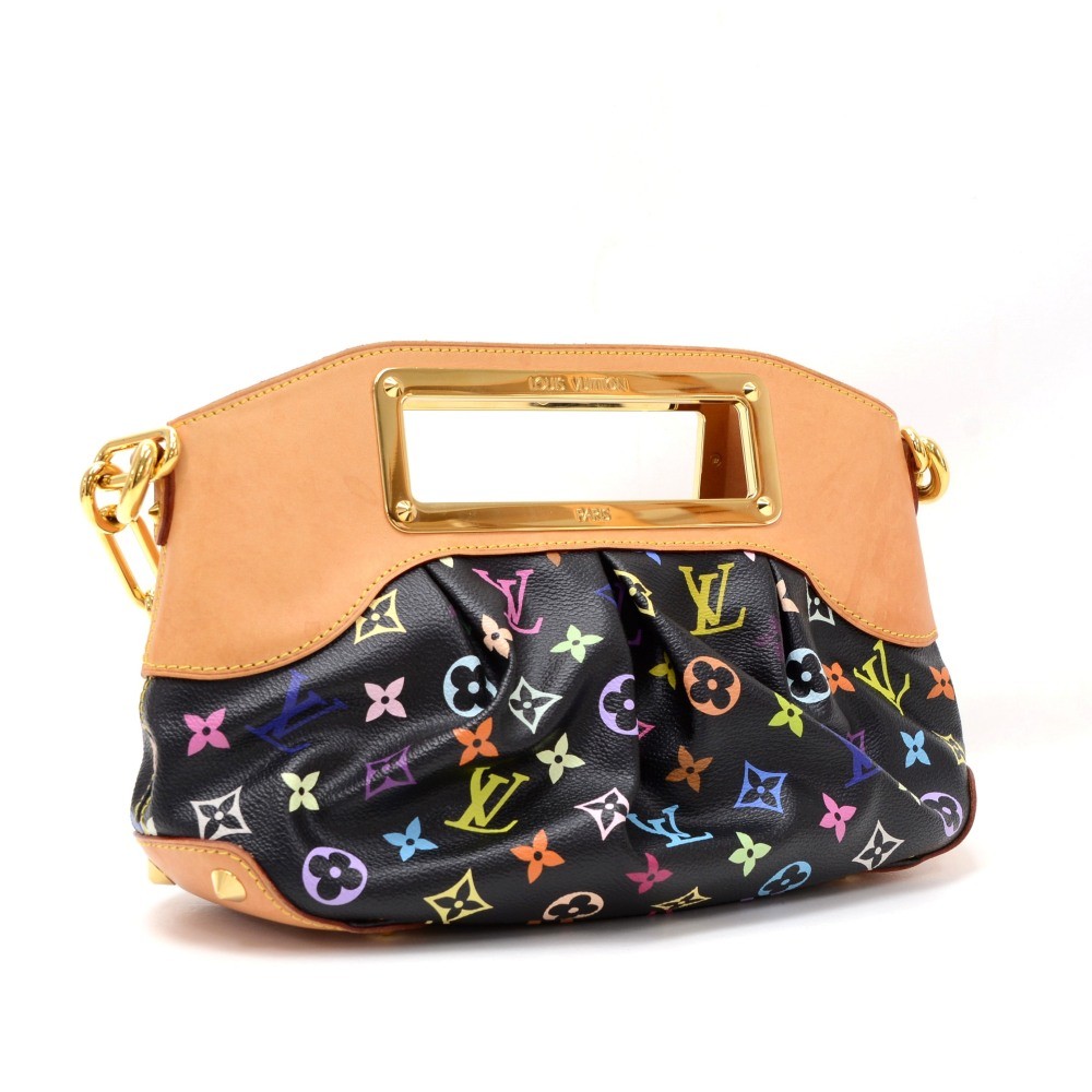 Louis Vuitton Judy Handbag Monogram Multicolor MM Black 1717971