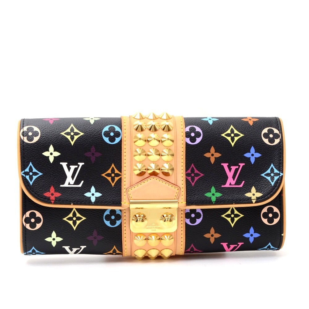 Louis Vuitton, Bags, Louis Vuitton Black Multicolor Courtney Gm