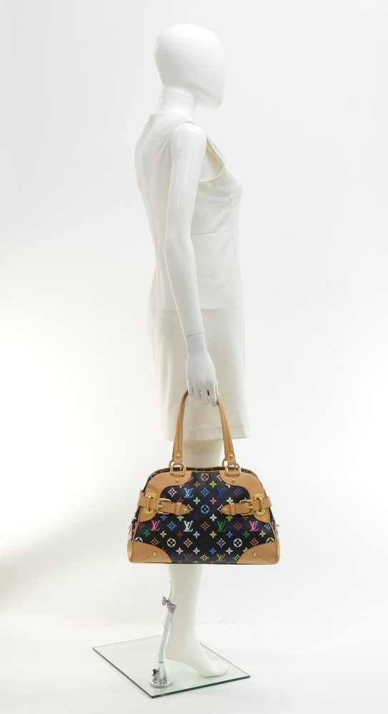 Louis+Vuitton+Claudia+Shoulder+Bag+Black+Multicolor+Monogram+Canvas for  sale online