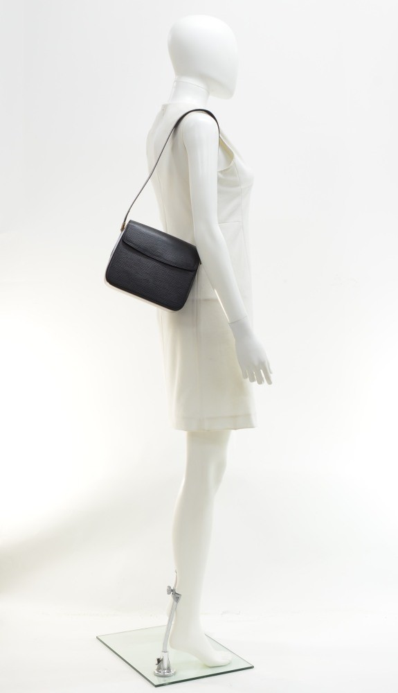 Louis Vuitton Louis Vuitton Byushi Black Epi Leather Shoulder Bag