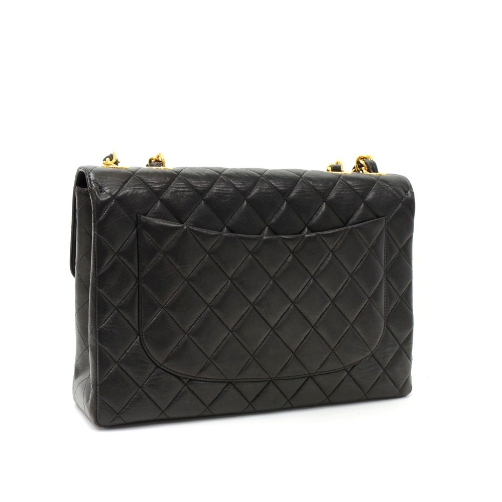 ‘Sold’ CHANEL Black Glazed Quilted Leather Beige 2.55 Reissue Grand  Shopping Tote Bag