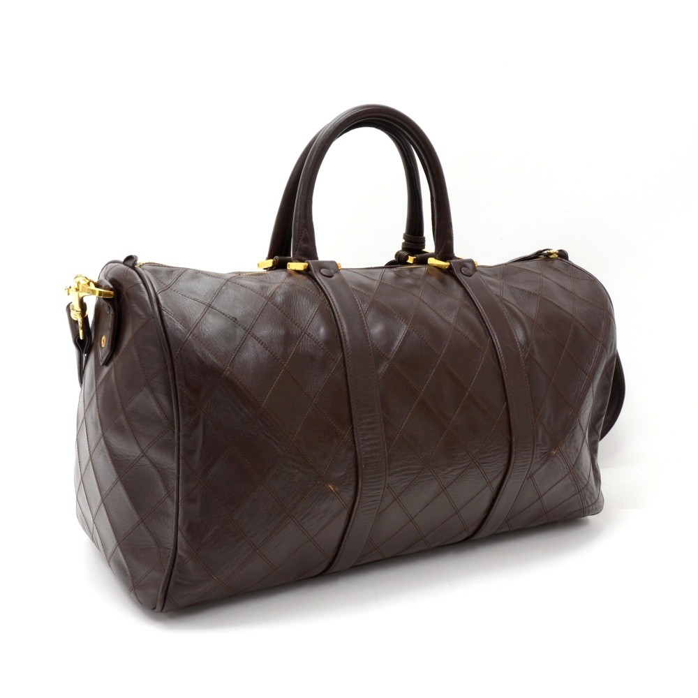 chanel handbag used brown