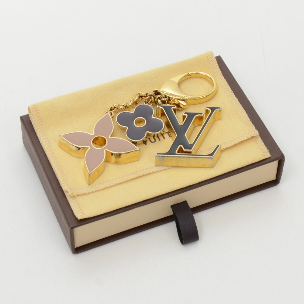 Louis Vuitton Monogram Marle Fleur M41504 key with metallic tray #33