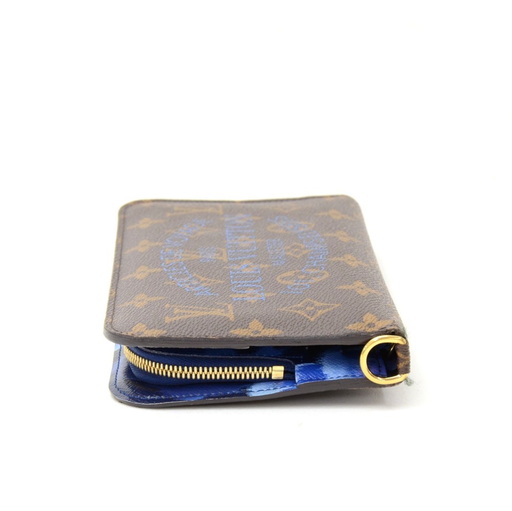 Louis Vuitton Grand Bleu Monogram Ikat Zippy Wallet – The Closet