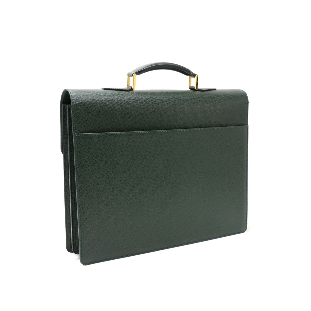 Authentic Louis Vuitton Taiga Green President Attaché Suitcase (1993)