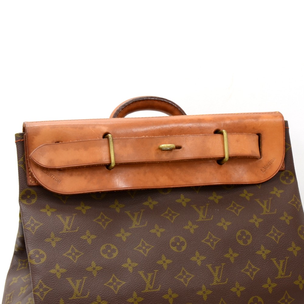 Louis Vuitton Steamer travel bag in monogrammed canvas 6…