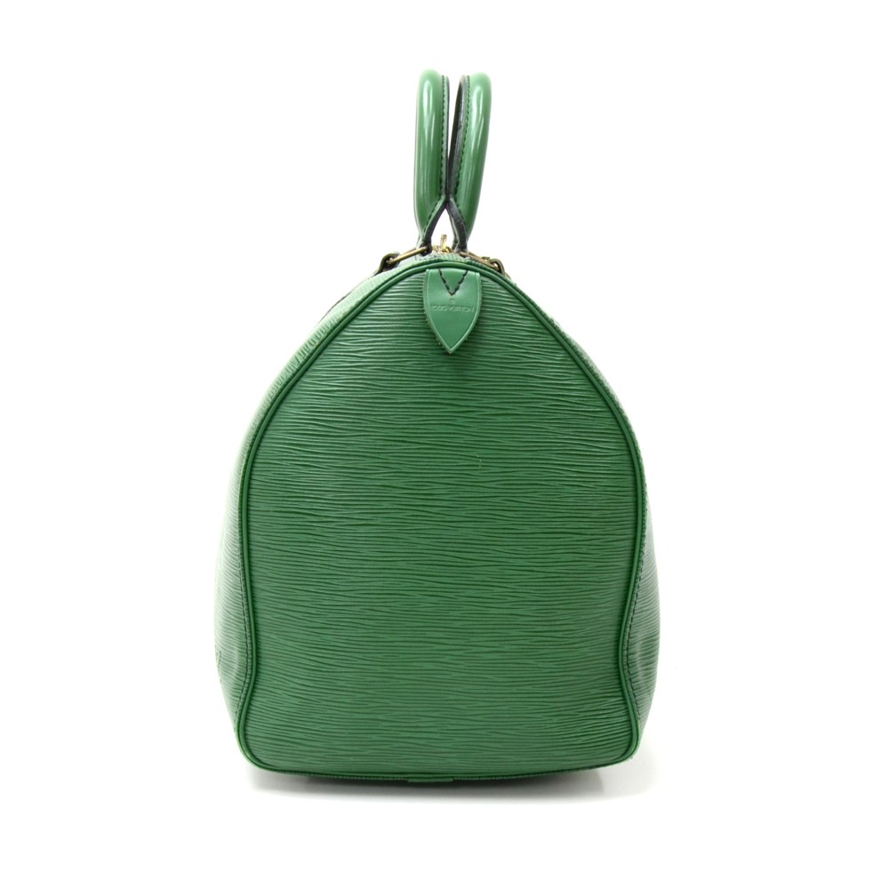 Vintage Louis Vuitton Keepall 45 Green Epi Leather Duffle Travel