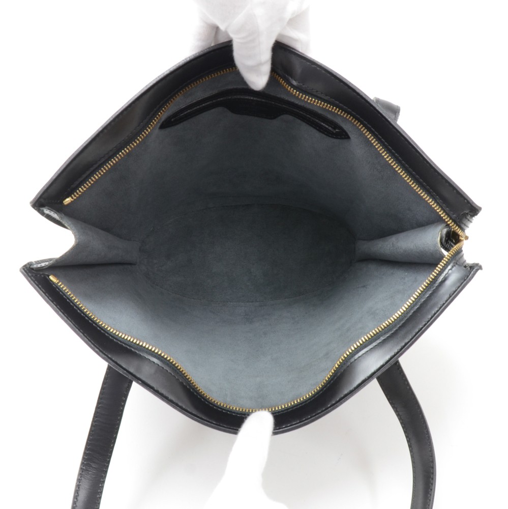 Louis Vuitton Black Epi Leather Saint Jacques PM Tote Bag