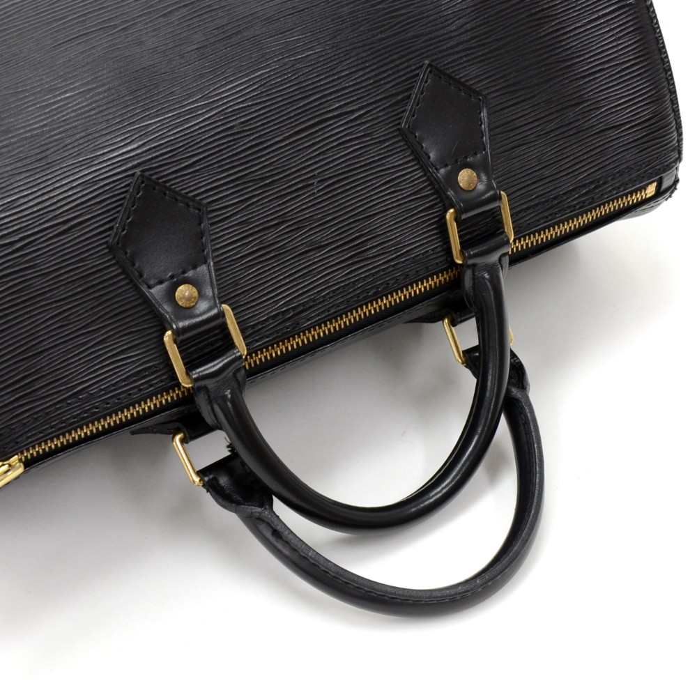 Louis Vuitton Black Epi Leather Papillon 30 Bag at 1stDibs