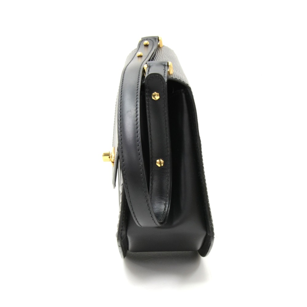 Vintage Louis Vuitton Tilsitt Black Epi Leather Shoulder Pochette Bag For  Sale at 1stDibs