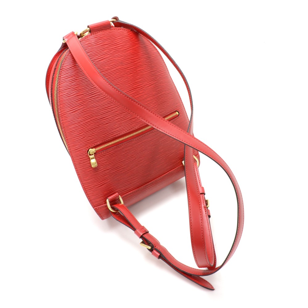 Leather backpack Louis Vuitton Red in Leather - 21678866