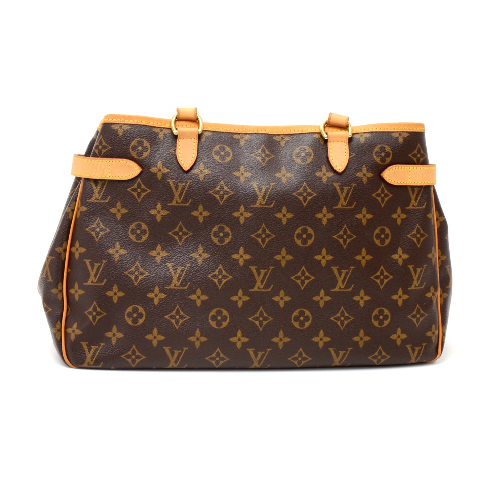 Batignolles cloth handbag Louis Vuitton Brown in Cloth - 30841912