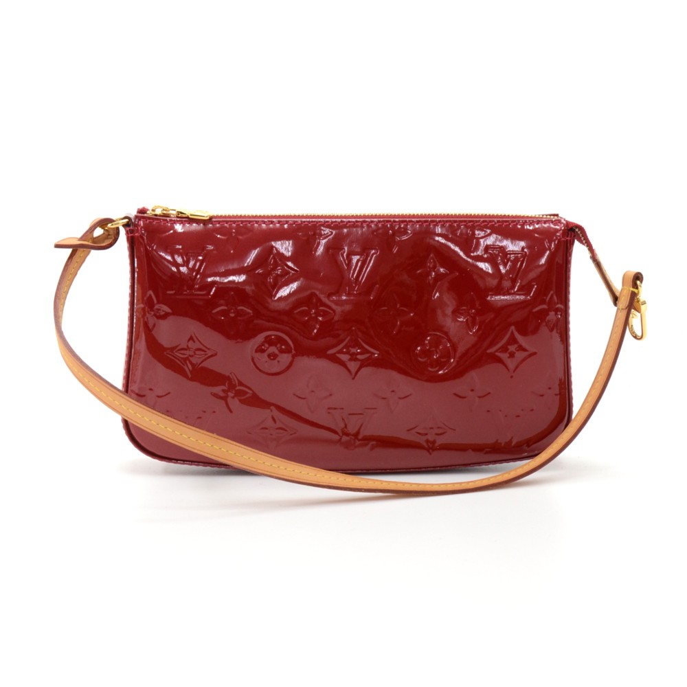 Louis Vuitton Red Purse, Vernis Leath❤️❤️Bellevue GM Tote Bag + Mini Wallet