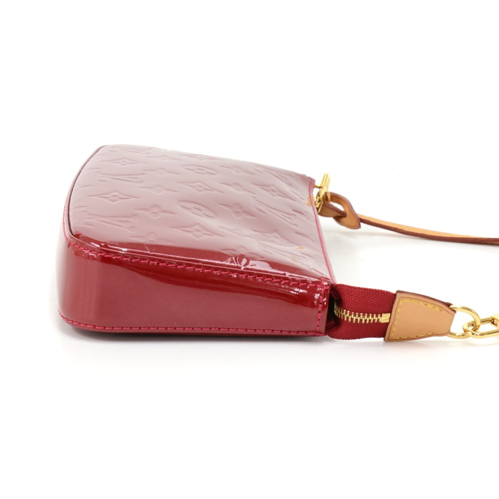 Louis Vuitton Clear Red Epi Plage Pochette Accessories Wristlet