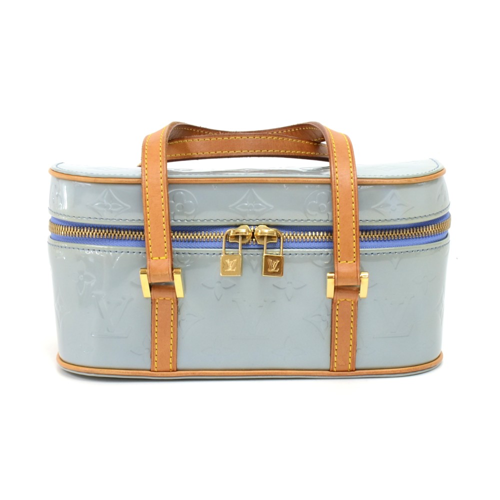 Louis Vuitton Light Blue Patent leather Sullivan handbag bag