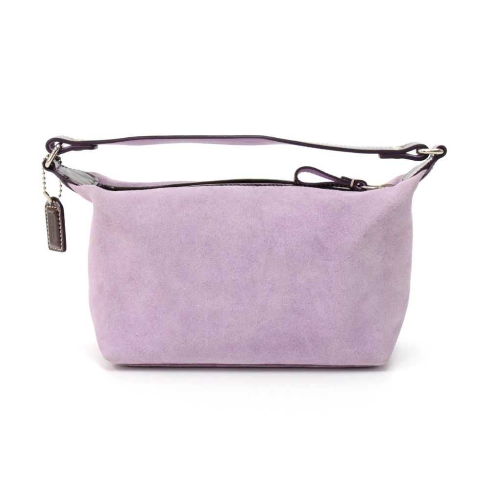 Others Coach Lavender Suede Leather Small Handbag