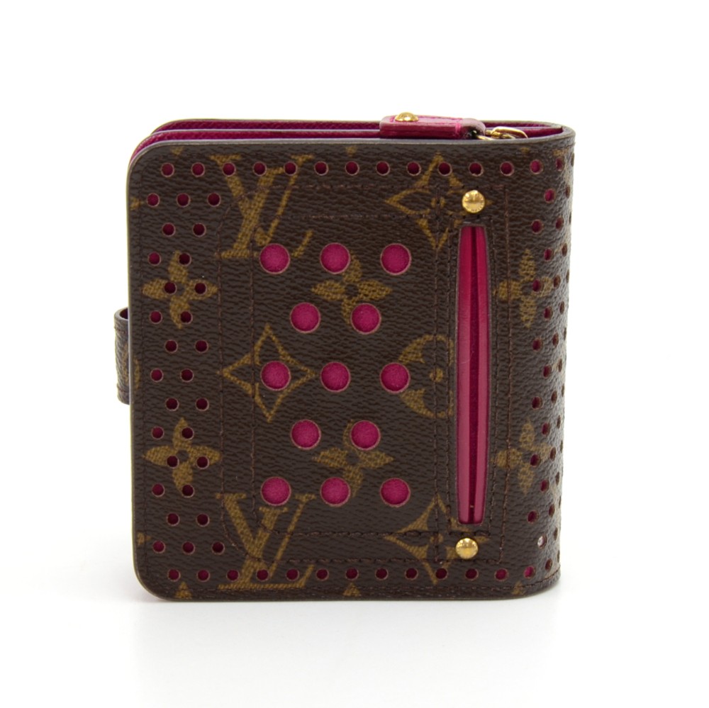 Louis Vuitton Monogram Perforated Canvas Limited Edition Pochette Plat  Wallet at 1stDibs