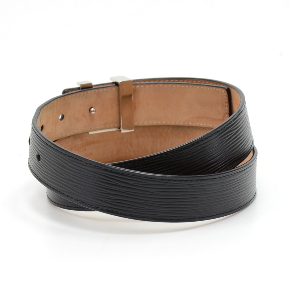 Louis Vuitton - LV Initiales Epi Leather Belt Noir 80